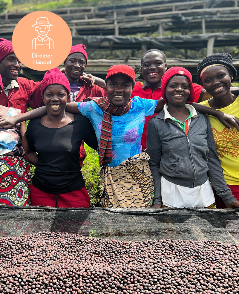 Kaffee aus Ruanda Rwamatamu PB Direkter Handel